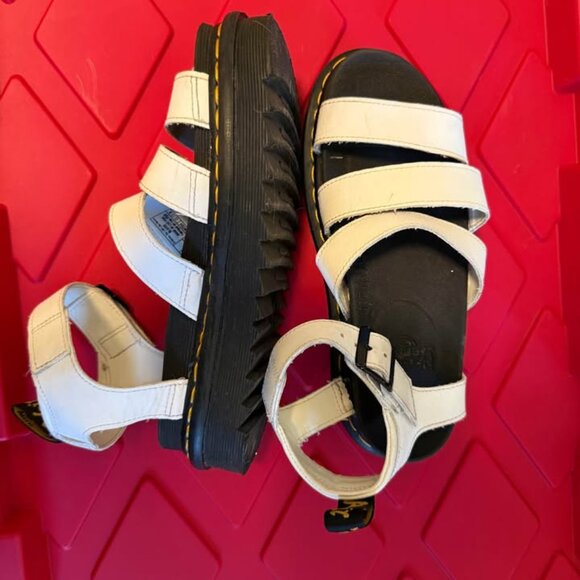 Doc marten white/ black Sandals - Picture 3 of 5